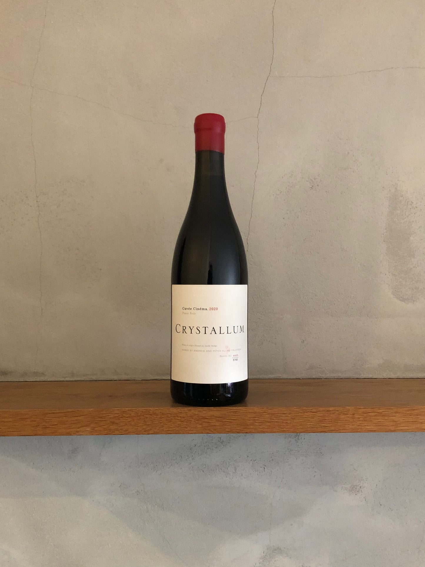 キュベ・シネマ ピノ・ノワール 2020 / クリスタルム