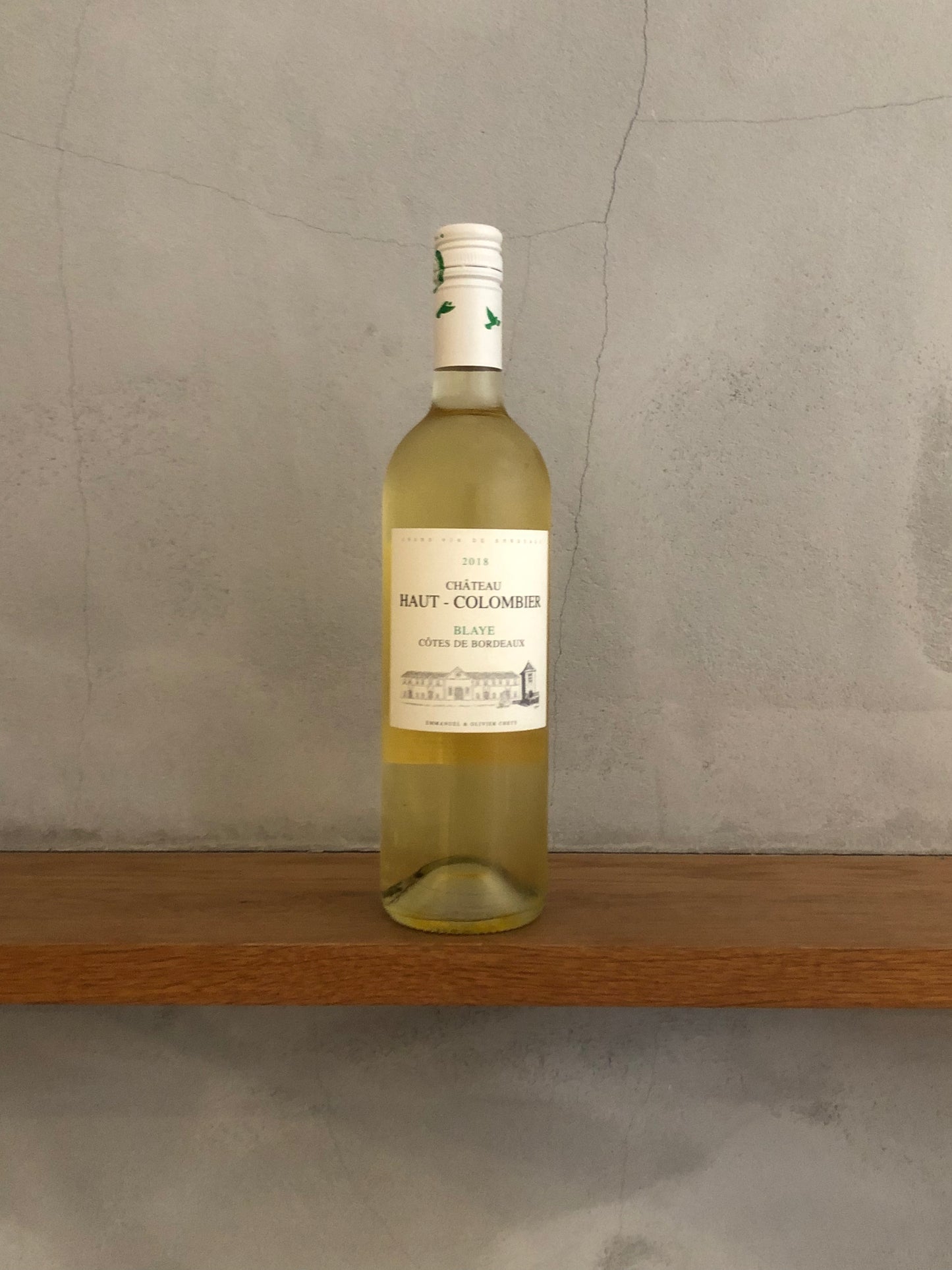 シャトー・オー・コロンビエ・ブラン 2018 / ドメーヌ・デュ・コロンビエ