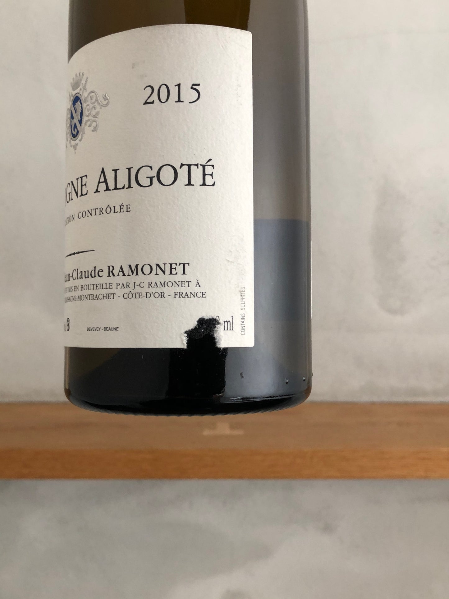 〇ブルゴーニュ・アリゴテ 2015 / ドメーヌ・ラモネ
