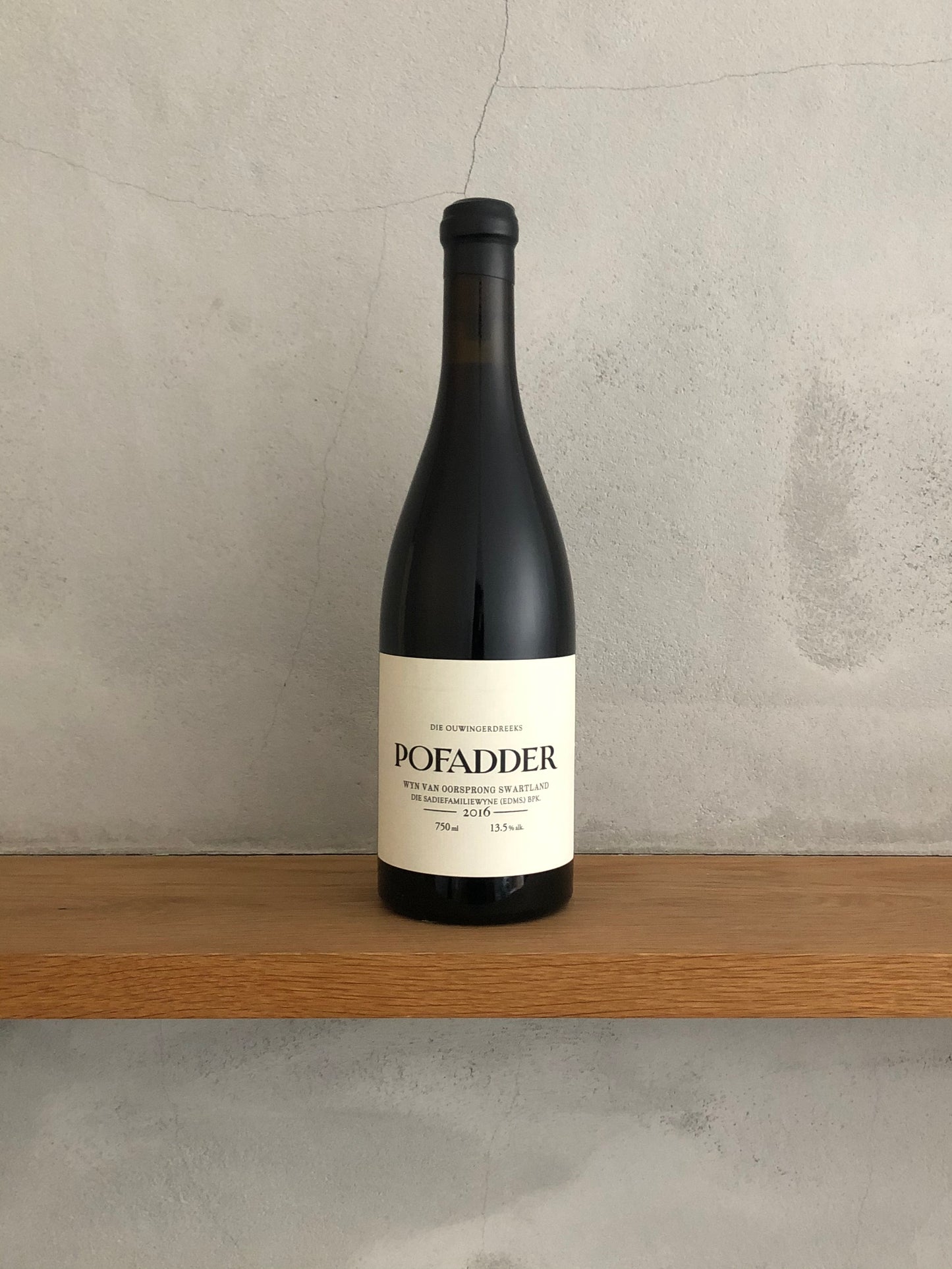 〇W.O. ・スワートランド・ポフェイダー 2016 / ザ・サディ・ファミリー・ワインズ