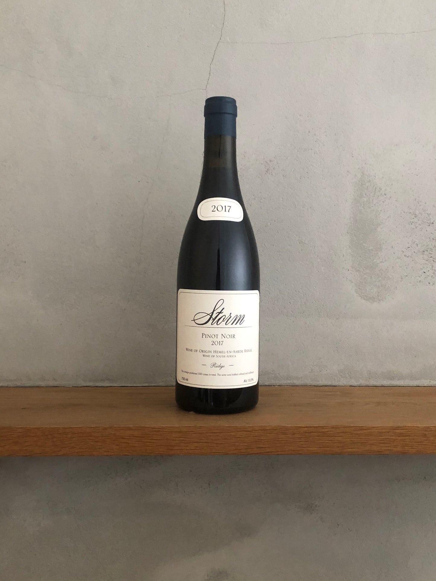〇リッジ ピノ・ノワール 2017 / ストーム・ワインズ