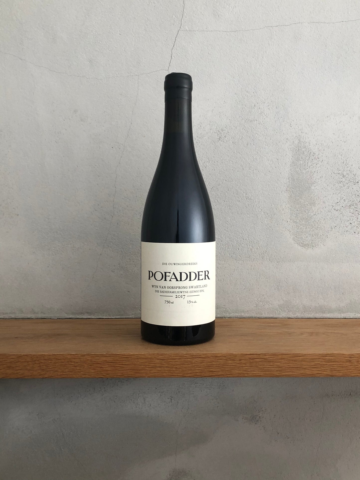 W.O. ・スワートランド・ポフェイダー 2017 / ザ・サディ・ファミリー・ワインズ