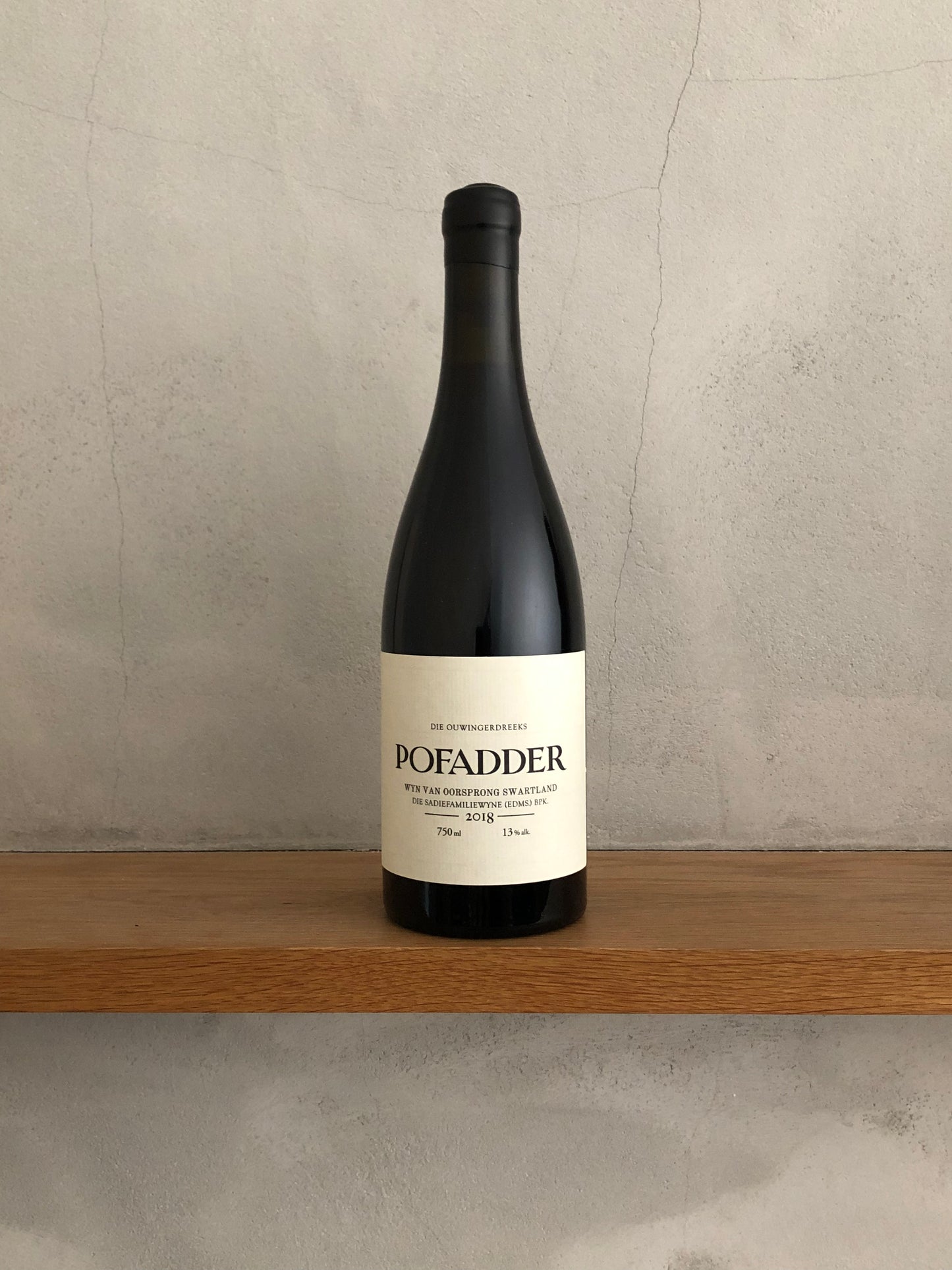 W.O. ・スワートランド・ポフェイダー 2018 / ザ・サディ・ファミリー・ワインズ