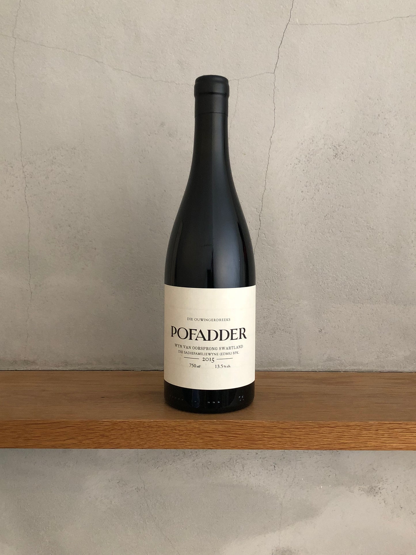 W.O. ・スワートランド・ポフェイダー 2015 / ザ・サディ・ファミリー・ワインズ