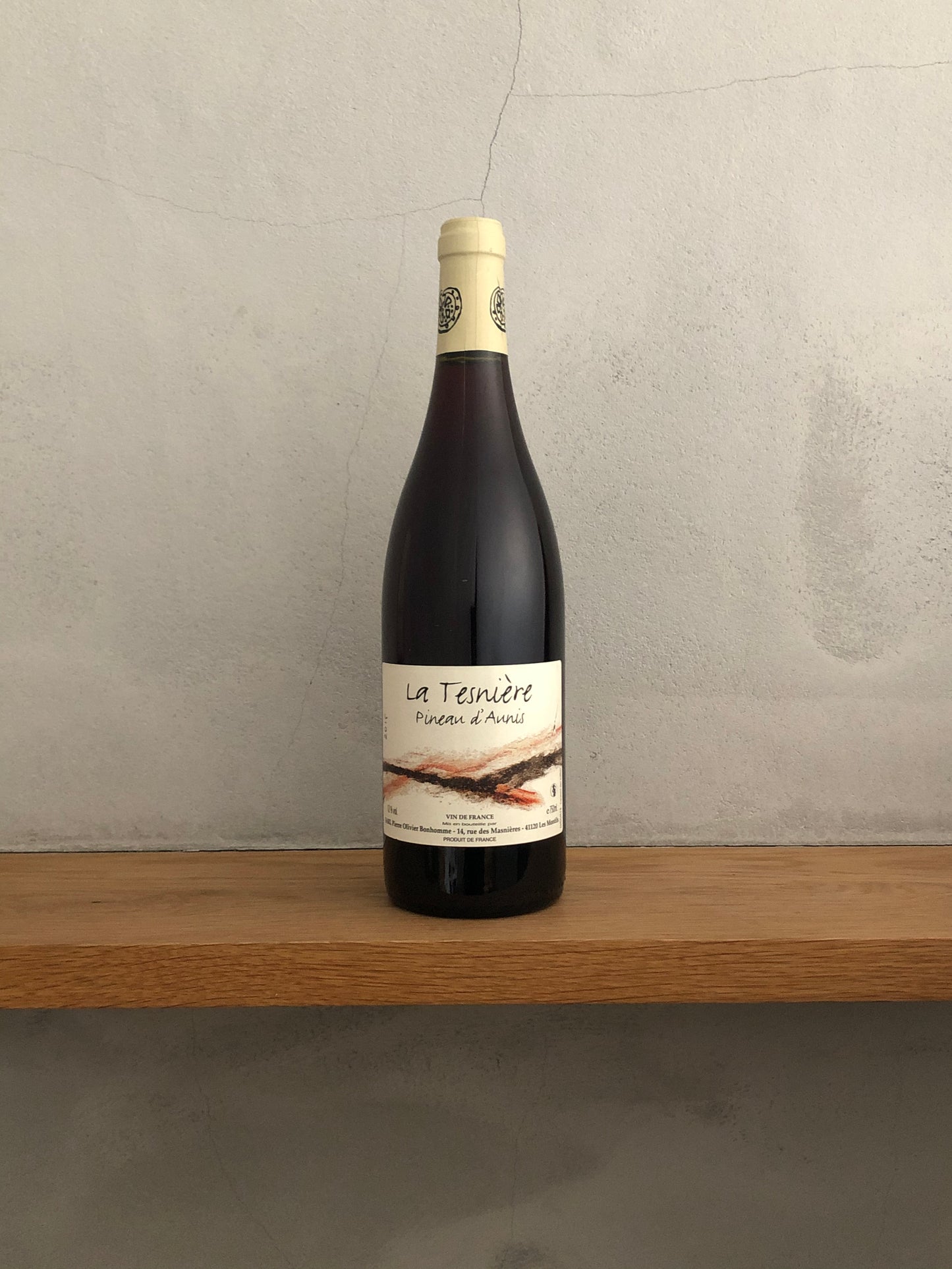 〇トゥーレーヌ ピノドニス ラ・テニエール2015 / ピエール・オリヴィエ・ボノーム