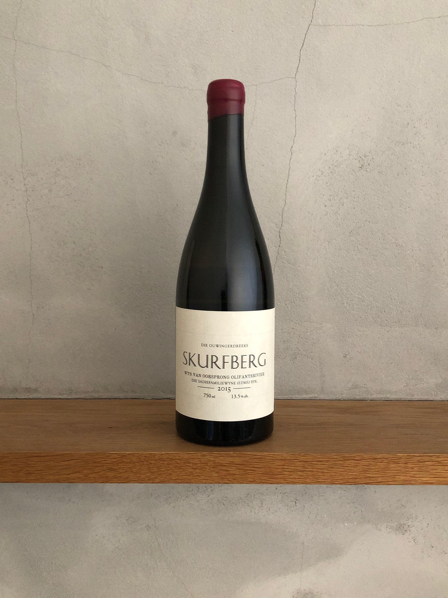 W.O. オリファンツ・リヴァー・スカーフバーグ 2015/ ザ・サディ・ファミリー・ワインズ